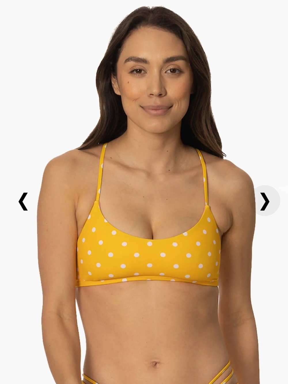 NWT Jolyn Yellow Polka Dot Bikini Top And Bottom